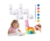 Set 4 iepurasi din polistiren pentru pictat, 7 x 4.5 cm, Lean 21363