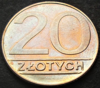 Moneda 20 ZLOTI - POLONIA, anul 1989 * Cod 1505 foto