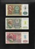 Set Bancnote Transnistria 100, 200, 500 Ruble, 1994, cu Timbru - Colectie Numismatica