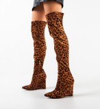 Cumpara ieftin Cizme dama Tiger Print