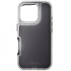 Husa spate Cento Nisa policarbonat alb semitransparent si TPU gri semitransparent, pentru Apple iPhone 16 Pro
