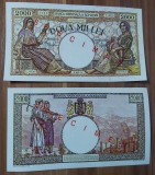 Reproducere Bancnota 2000 Lei 1943 Specimen Romania - Replica Colectie Numismatica