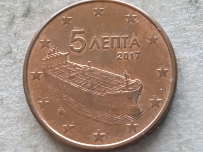 GRECIA-5 EURO CENT 2017 foto