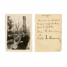 Mircea Vulcănescu și Nicolae Stoenescu, fotografie originală, cca. 1930