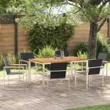 Cumpara ieftin Set de masă pentru grădină 7 pcs Lemn masiv de teak