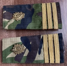 C3 CPM 13 - Grade militare - mozaic padure - capitan geniu - piesa de colectie