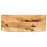 VidaXL Blat de masă margine naturală, 80x30x2,5 cm, lemn masiv mango