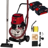 Einhell TE-VC 36/30 S Auto PXC + Twinpack - Aspirator 150 mbar accesorii + Set 2 acumulatori Li-Ion 18 V 4 Ah