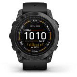 Ceas smartwatch Garmin epix Pro (Gen 2), 51mm, curea silicon Neagra, Glass, Slate Grey