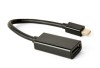 ADAPTOR video GEMBIRD, Mini-DisplayPort (T) la DisplayPort (M), rezolutie maxima 4K (3840 x 2160) la 30Hz, black, &quot;A-mDPM-DPF4K-01&quot; (timbru verde 0.08