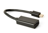 ADAPTOR video GEMBIRD, Mini-DisplayPort (T) la DisplayPort (M), rezolutie maxima 4K (3840 x 2160) la 30Hz, black, &quot;A-mDPM-DPF4K-01&quot; (timbru verde 0.08
