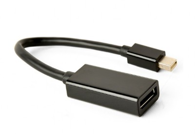 ADAPTOR video GEMBIRD, Mini-DisplayPort (T) la DisplayPort (M), rezolutie maxima 4K (3840 x 2160) la 30Hz, black, &amp;quot;A-mDPM-DPF4K-01&amp;quot; (timbru verde 0.08 foto