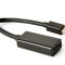ADAPTOR video GEMBIRD, Mini-DisplayPort (T) la DisplayPort (M), rezolutie maxima 4K (3840 x 2160) la 30Hz, black, &quot;A-mDPM-DPF4K-01&quot; (timbru verde 0.08