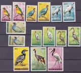 Burundi 1965 fauna pasari MI 143-157 MNH