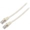 Cablu Patch F/UTP 6 litat CCA PVC alb 2m 26AWG 1buc.