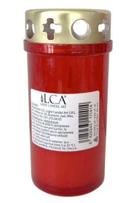 CANDELA CU CAPAC 36H ROSU foto