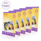 Pachet 5 topuri hartie foto glossy kodak, 230 g format a4, 100 coli MultiMark GlobalProd