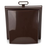 Grila ventilatie patrata cu clapeta antiretur, Diametru &Oslash;125mm, exterior 150x150, plastic Brown, Ecovent