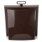 Grila ventilatie &Oslash;100 x 55mm, patrata cu clapeta antiretur, exterior 150x150, ASA plastic, Brown
