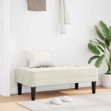 bancă vidaXL crem 113 cm din catifea