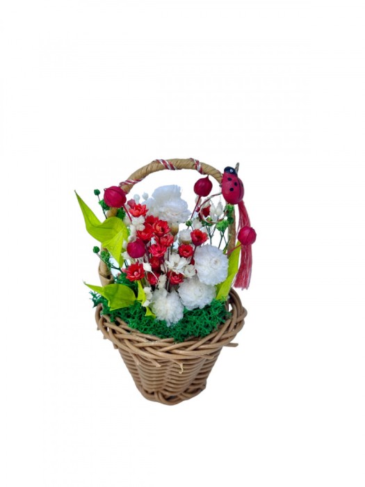 Cosulet cu flori si licheni (Multicolor)