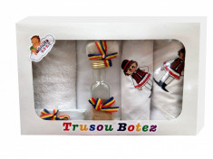 Trusou botez personalizat - traditional pentru fetite si baieti - set complet biserica T5464 foto