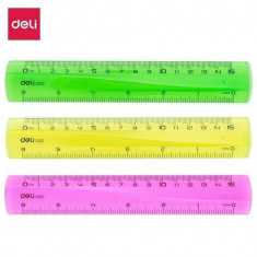 Rigla 15 cm plastic Twist Me Deli 6205 foto