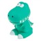 Pusculiță Dinozaur, Plastic, Dimensiuni 11x19x19cm, Verde