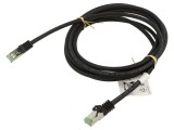 Patch cord S/FTP Cat 8.1 negru 3m, Goobay