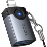 Adaptor OTG Lightning - USB-A HOCO UA46, Gri