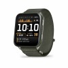 Smartwatch Garmin Negru Verde Gri Slate, Unisex, Monitorizare Ritm Cardiac, Somn, Notificari, GPS, Bluetooth, Curea Silicon Gri