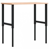 Cumpara ieftin Banc lucru 100x60x(71,5-98) cm lemn masiv fag, dreptunghiular