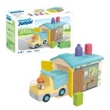 Playmobil Junior - Camion cu garaj de sortare