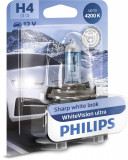 Cumpara ieftin Bec Halogen H4 Philips WhiteVision Ultra 12V, 60/55W