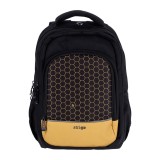 Ghiozdan Strigo Misty+ Black Honeycomb, 24L, 39A 27A 18 cm