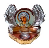 Cumpara ieftin Candela cu doua maini, Fecioara Maria, 21 cm, GXL052