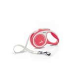 Flexi New Comfort, XS Tape, lesa retractabila, 3m, rosu
