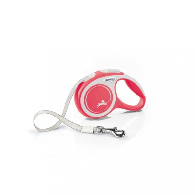 Flexi New Comfort, XS Tape, lesa retractabila, 3m, rosu foto