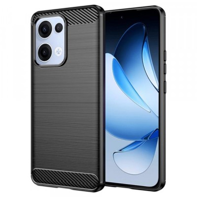 Husa pentru Oppo Reno13, Techsuit, Carbon, Neagra foto