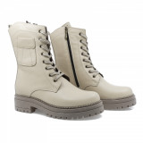 Ghete dama, Caspian, Cas-379/1, casual, piele naturala, bej, 36 - 40