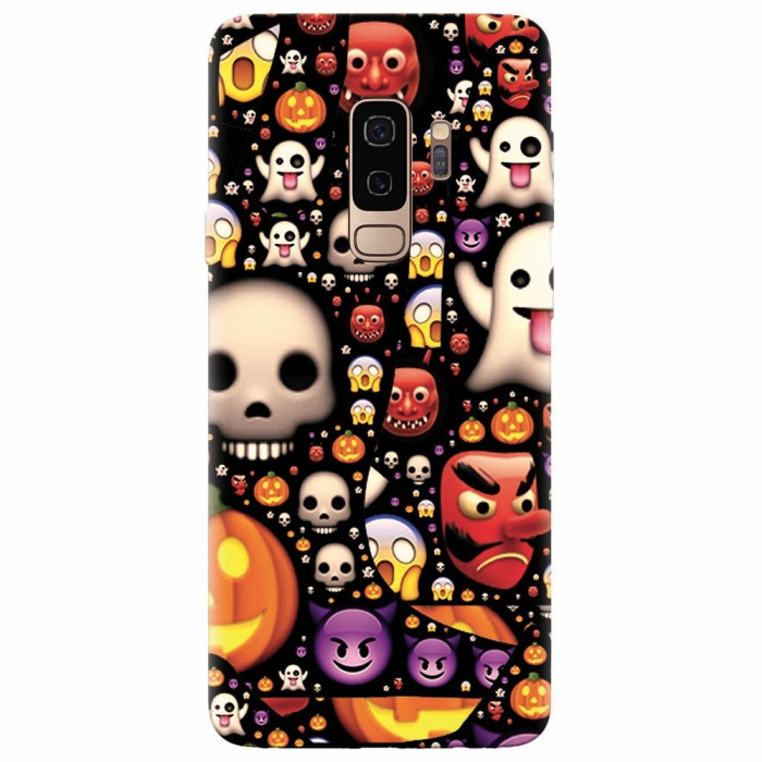 Husa silicon pentru Samsung S9 Plus, Emoji Mess