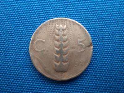 5 CENTISIMI 1921 -ITALIA foto