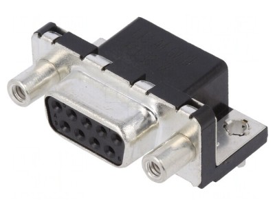 Conector D-Sub 9-Pin Mamă PCB 90&amp;deg; foto