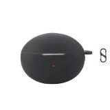 Husa pentru protectia castilor stereo wireless Huawei FreeBuds 6i, culoarea neagra cu carlig prindere