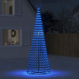 Con de lumina brad de Craciun, 688 LED-uri, albastru, 300 cm GartenMobel Dekor, vidaXL