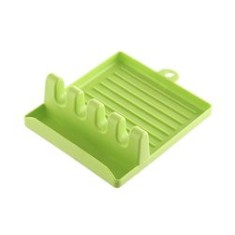 Spumieră pentru ustensile de bucătărie, silicon, verde, 14.3x12.7x5 cm