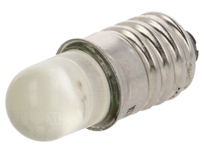 Lampă LED E10 galbenă 230V AC foto