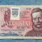 50 Korun 1987 Slovacia / Cehoslovacia cu timbru / seria 023391