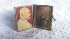 PORTICOANE sau FOTOGRAFII DUBLU de BUZUNAR manopera EXCEPTIONALA splendida VECHI