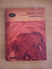myh 410f - BPT 1140,1141 - Hippolyte Taine - Studii literare - 2 volume - ed1983